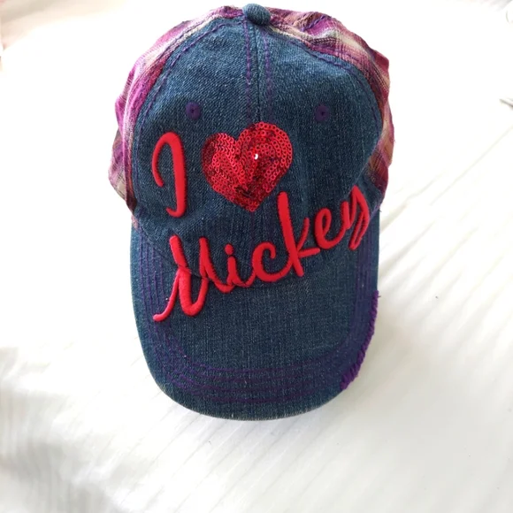 Adjustable I Love Mickey hat - Picture 1 of 6